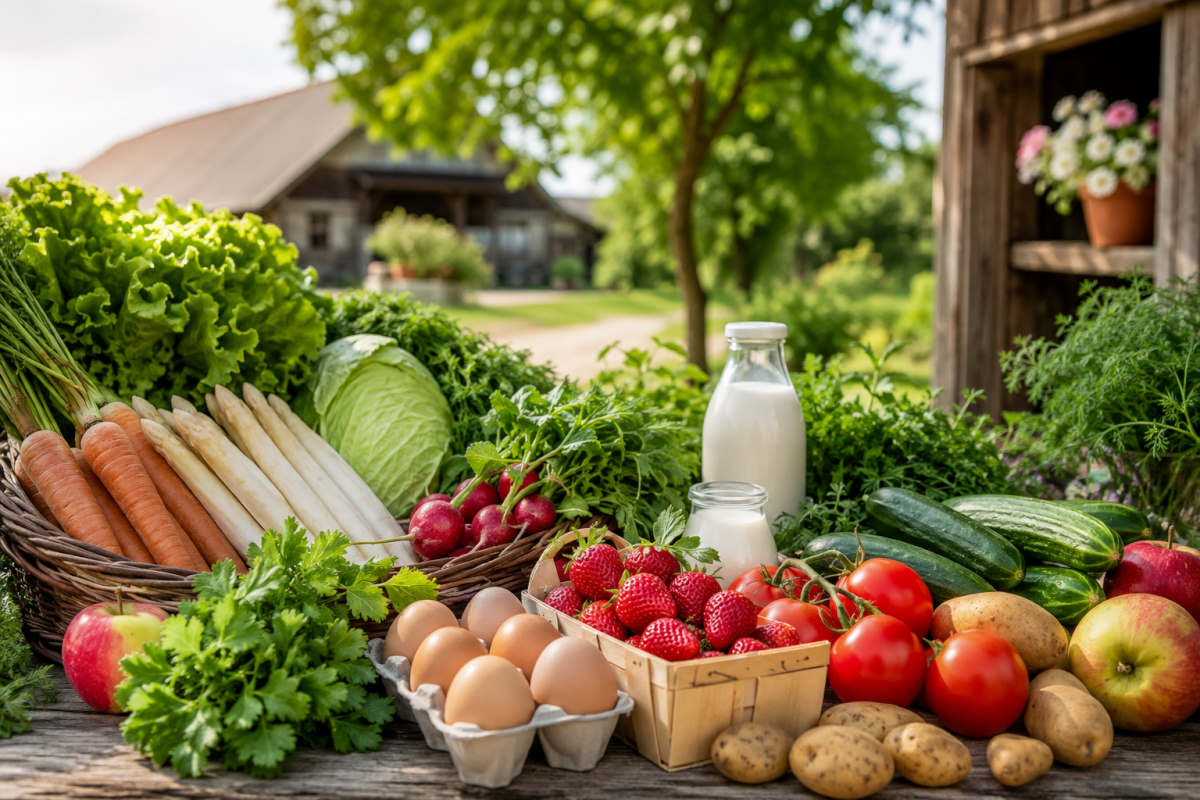 Frische Lebensmittel direkt vom Hof: Darum schmecken kurze Wege besser Frische Lebensmittel direkt vom Hof: Darum schmecken kurze Wege besser