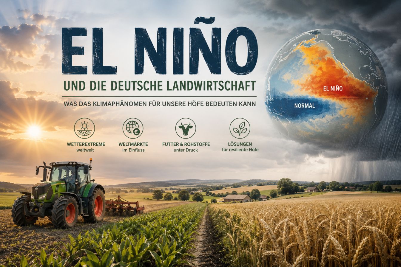 El Niño und die deutsche Landwirtschaft: Was das Klimaphänomen für unsere Höfe bedeuten kann