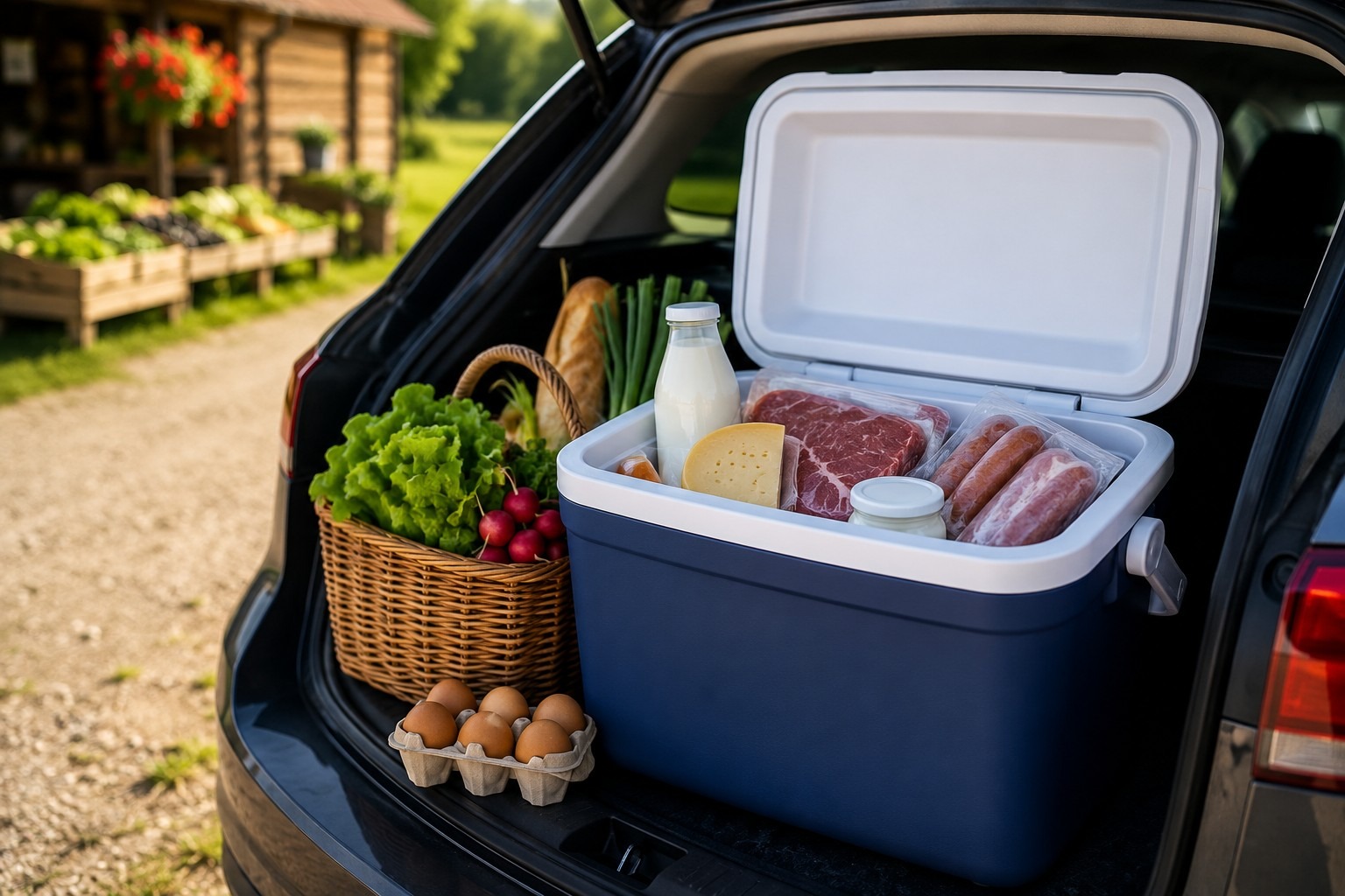 Die richtige Kühlbox für den Hofladen-Einkauf: So bleiben Fleisch, Milch & Co. sicher kühl