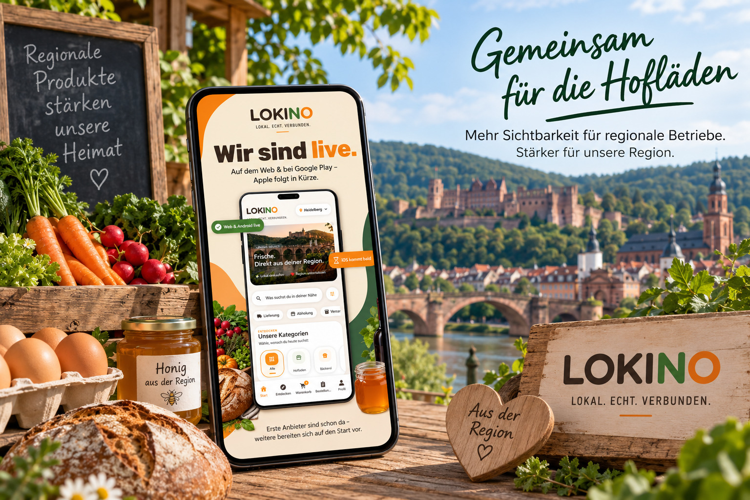 Lokino startet in Heidelberg: Gemeinsam für regionale Hofläden